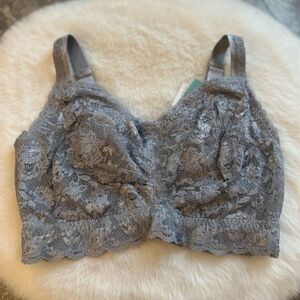 Cosabella NSN ULTRA CURVY Sweetie Bralette Dove Gray Size Medium